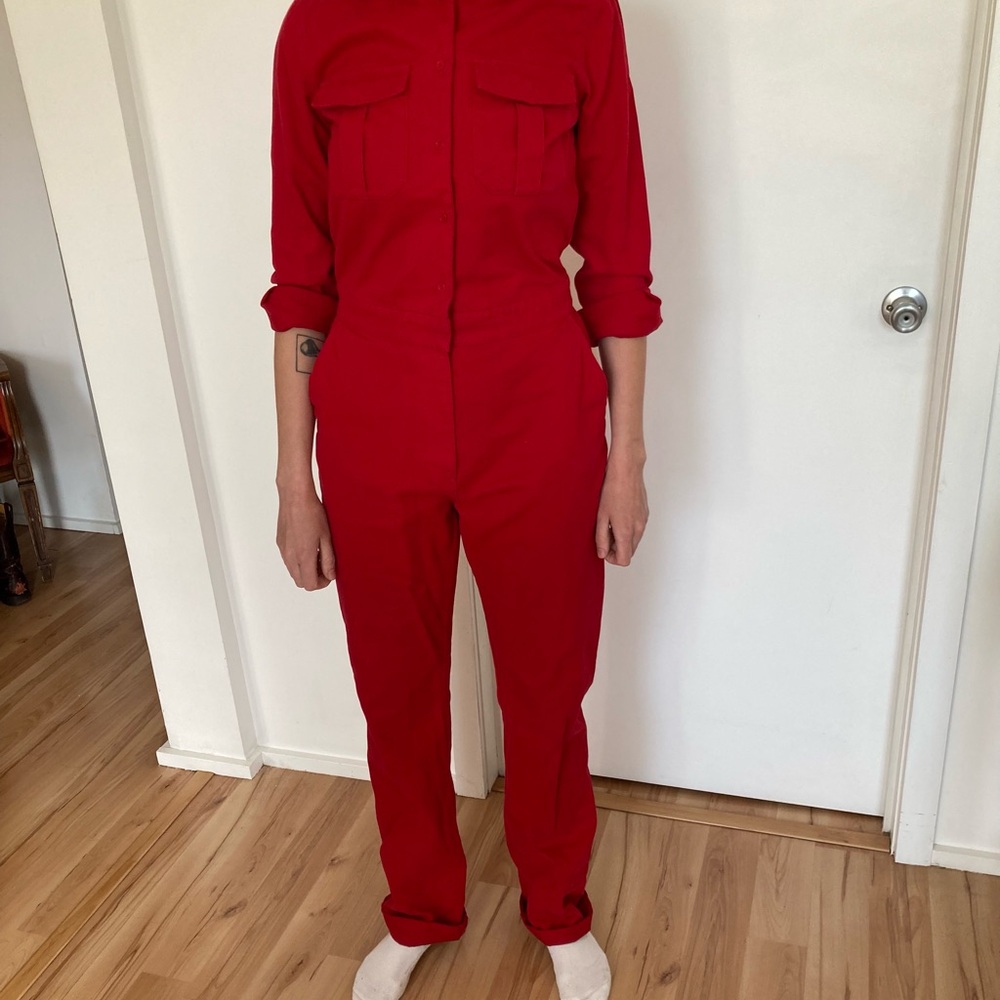 Calvin Klein Red Jumpsuit